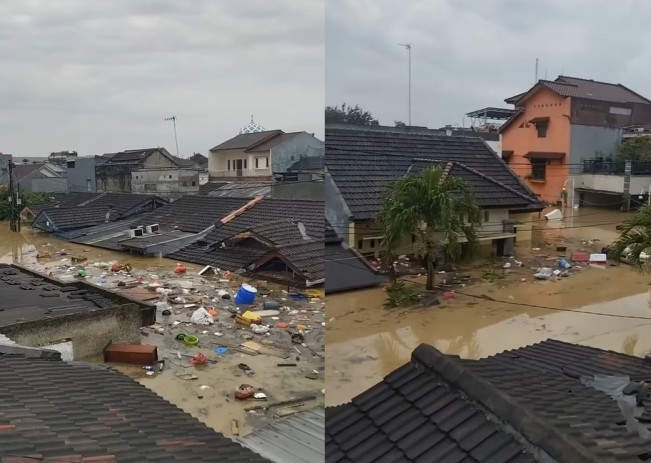 Mayday! Villa Nusa Indah Bekasi Tenggelam Ditelan Banjir